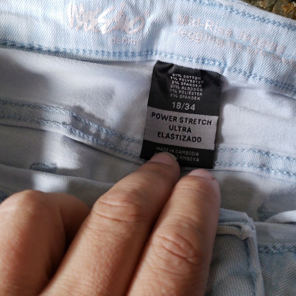 Mid-Rise jeggings 18/34 - Picture 3 of 3